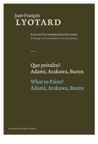 Book Cover for Que Peindre? by JeanFrançois Lyotard