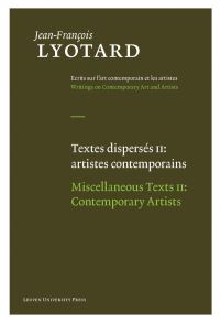 Book Cover for Textes Dispersés II by JeanFrançois Lyotard