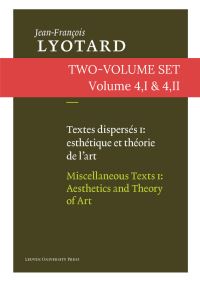 Book Cover for SET Textes Dispersés I &Textes Dispersés II / Miscellaneous Texts I & Miscellaneous Texts II by JeanFrançois Lyotard