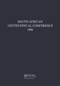 Book Cover for South African Geotechnical Conference, 1980 by AAB Williams