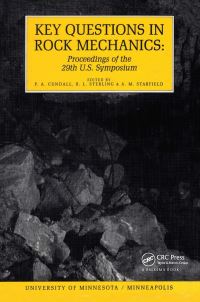 Book Cover for Key Questions in Rock Mechanics by PA Cundall, AM Starfield,   Sterling RL