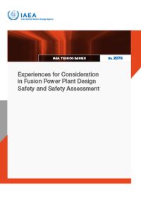 Book Cover for Experiences for Consideration in Fusion Power Plant Design Safety and Safety Assessment by IAEA