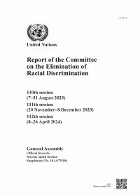 Book Cover for Report of the Committee on the Elimination of Racial Discrimination, Seventy-Ninth Session by United Nations Department for General Assembly and Conference Management