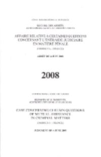 Book Cover for Case Concerning Certain Questions of Mutual Assistance in Criminal Matters by United Nations