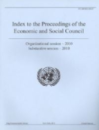 Book Cover for Index to the Proceedings of the Economic and Social Council by United Nations