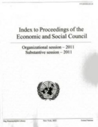 Book Cover for Index to the Proceedings of the Economic and Social Council 2011 by United Nations