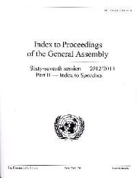Book Cover for Index to Proceedings of the General Assembly 2012/2013 Part II by United Nations Department of Public Information
