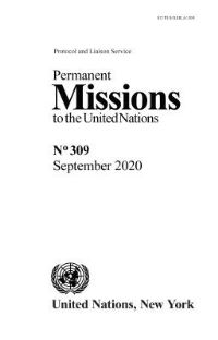 Book Cover for Permanent Missions to the United Nations. No 309 by United Nations
