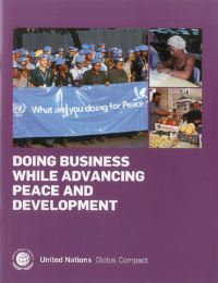 Book Cover for Doing Business While Advancing Peace and Development by United Nations