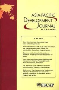 Book Cover for Asia-Pacific Development Journal by United Nations