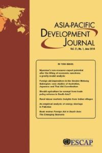 Book Cover for Asia-Pacific Development Journal, June 2014 by Economic and Social Commission for Asia and the Pacific