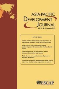 Book Cover for Asia-Pacific Development Journal. Volume 22, Number 2, December 2015 by United Nations