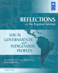 Book Cover for Reflections on the Regional Seminar on Local Governments and Indigenous Peoples by United Nations
