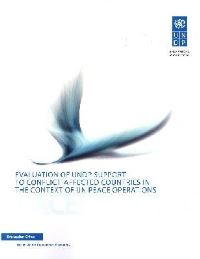 Book Cover for Evaluation of UNDP Support to Conflict-Affected Countries in the Context of UN Peace Operations by United Nations Development Programme