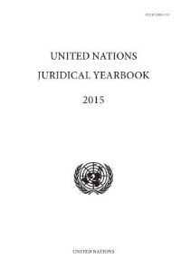 Book Cover for United Nations Juridical Yearbook 2015 by United Nations Office of Legal Affairs