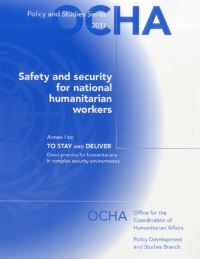 Book Cover for Safety and Security for National Humanitarian Aid Workers by United Nations