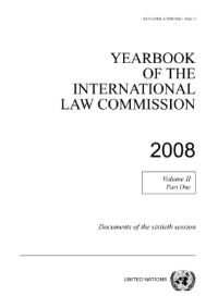 Book Cover for Yearbook of the International Law Commission 2008 by United Nations