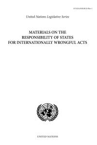 Book Cover for Materials on the Responsibility of States for Internationally Wrongful Acts by United Nations