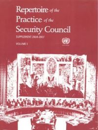 Book Cover for Repertoire of the Practice of the Security Council by Department of Political Affairs
