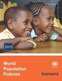 Book Cover for World Population Policies 2015. Highlights by United Nations
