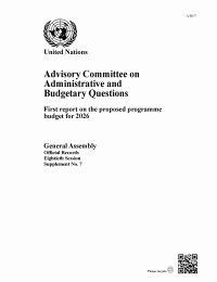 Book Cover for Advisory Committee on Administrative and Budgetary Questions by United Nations Department for General Assembly and Conference Management