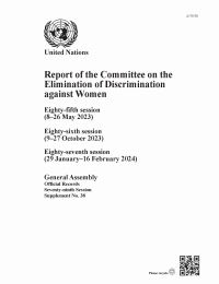 Book Cover for Report of the Committee on the Elimination of Discrimination Against Women, Seventy-Ninth Session by United Nations Department for General Assembly and Conference Management