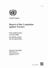 Book Cover for Report of the Committee Against Torture by United Nations Office of the High Commissioner for Human Rights