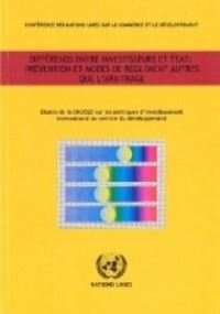 Book Cover for Différends Entre Investisseurs Et État by United Nations
