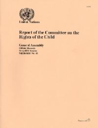 Book Cover for Report of the Committee on the Rights of the Child by United Nations