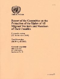 Book Cover for Report of the Committee on the Protection of the Rights of All Migrant Workers and Members of Their Families by United Nations