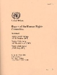 Book Cover for Report of the Human Rights Committee by United Nations