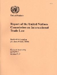 Book Cover for Report of the United Nations Commission on International Trade Law by United Nations