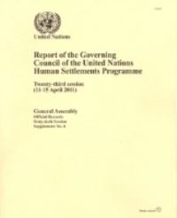 Book Cover for Report of the Governing Council of the United Nations Human Settlements Programme by United Nations