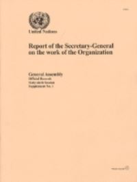 Book Cover for Report of the Secretary-General on the Work of the Organisation by United Nations