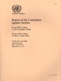 Book Cover for Report of the Committee Against Torture by United Nations