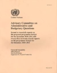 Book Cover for Advisory Committee on Administrative and Budgetary Questions by United Nations