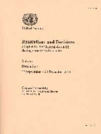 Book Cover for Resolutions and Decisions Adopted by the General Assembly by United Nations