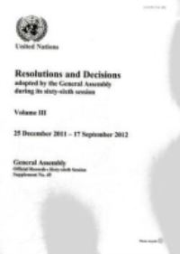 Book Cover for Resolutions and Decisions Adopted by the General Assembly During Its Sixty-Sixth Session by United Nations