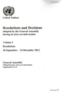 Book Cover for Resolutions and Decisions Adopted by the General Assembly During Its Sixty-Seventh Session by United Nations