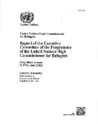 Book Cover for Report of the United Nations High Commissioner for Refugees by United Nations Department of General Assembly Affairs and Conference Services
