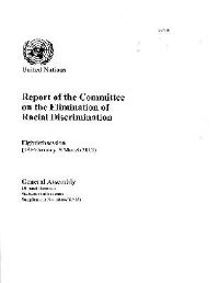 Book Cover for Report of the Committee on the Elimination of Racial Discrimination by United Nations Department of General Assembly Affairs and Conference Services