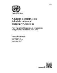 Book Cover for Advisory Committee on Administrative and Budgetary Questions by Department of General Assembly Affairs and Conference Services United Nations
