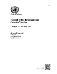 Book Cover for Report of the International Court of Justice by United Nations Department of General Assembly Affairs and Conference Services