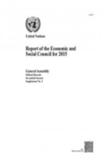 Book Cover for Report of the Economic and Social Council for 2015 by United Nations, United Nations
