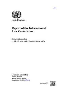 Book Cover for Report of the International Law Commission by United Nations