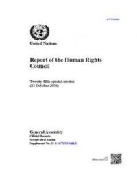 Book Cover for Report of the Human Rights Council by United Nations Office of the High Commissioner for Human Rights