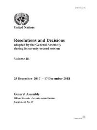 Book Cover for Resolutions and Decisions Adopted by the General Assembly During Its Seventy-Second Session by United Nations Department for General Assembly and Conference Management