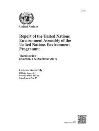 Book Cover for Report of the United Nations Environment Assembly of the United Nations Environment Programme by United Nations Department for General Assembly and Conference Management
