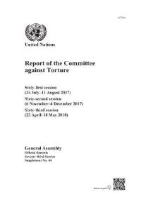 Book Cover for Report of the Committee Against Torture by United Nations Office of the High Commissioner for Human Rights
