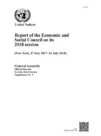 Book Cover for Report of the Economic and Social Council on Its 2018 Session by United Nations Department for General Assembly and Conference Management
